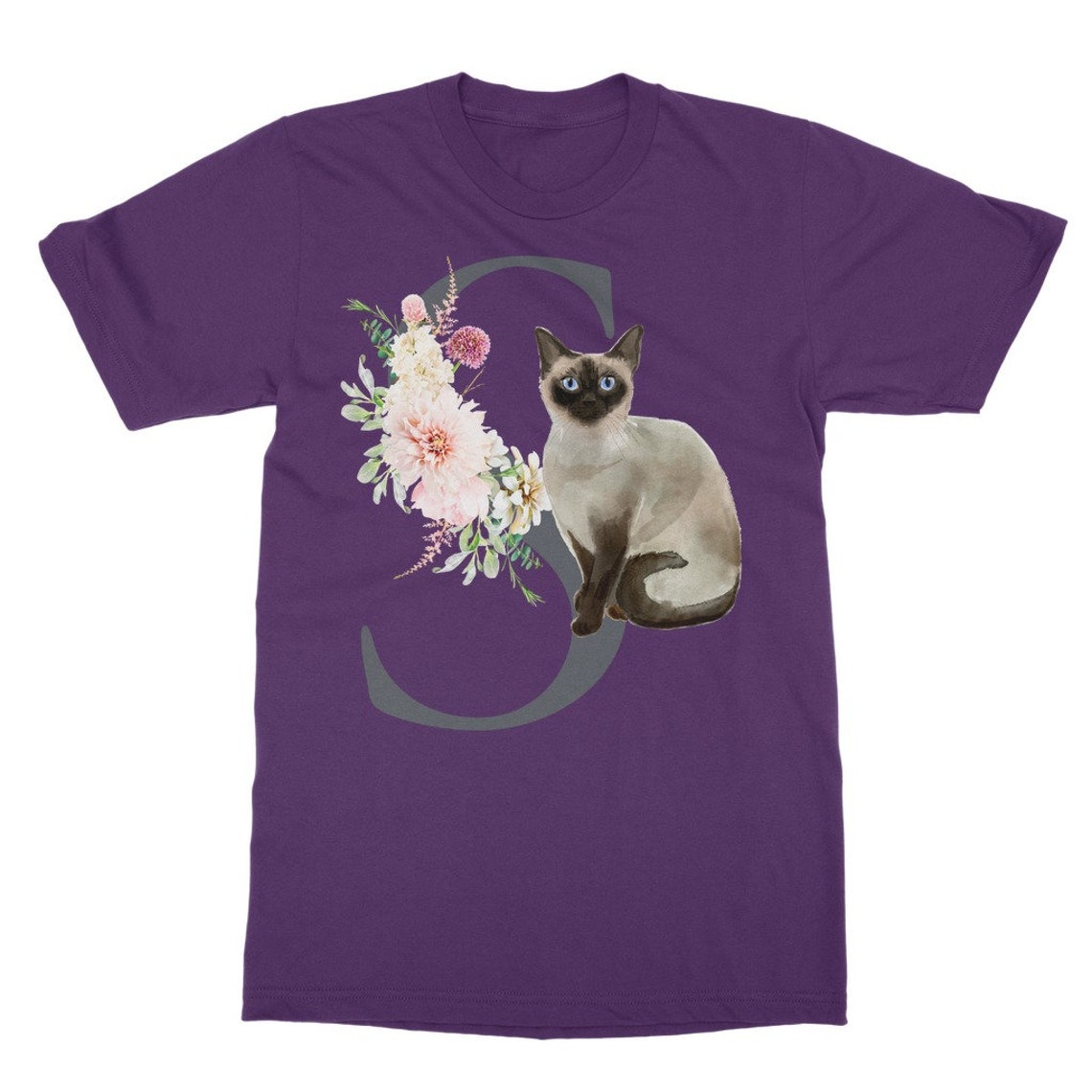 Siamese Cat Classic Adult TShirt Etsy
