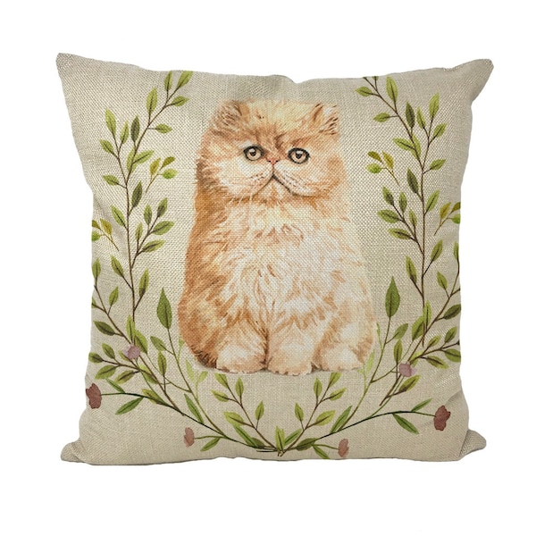 Cat Throw Pillow Etsy