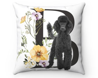 Poodles Owner Gift Poodle Heartbeat Love My Dog Throw Pillow Multicolor 18x18