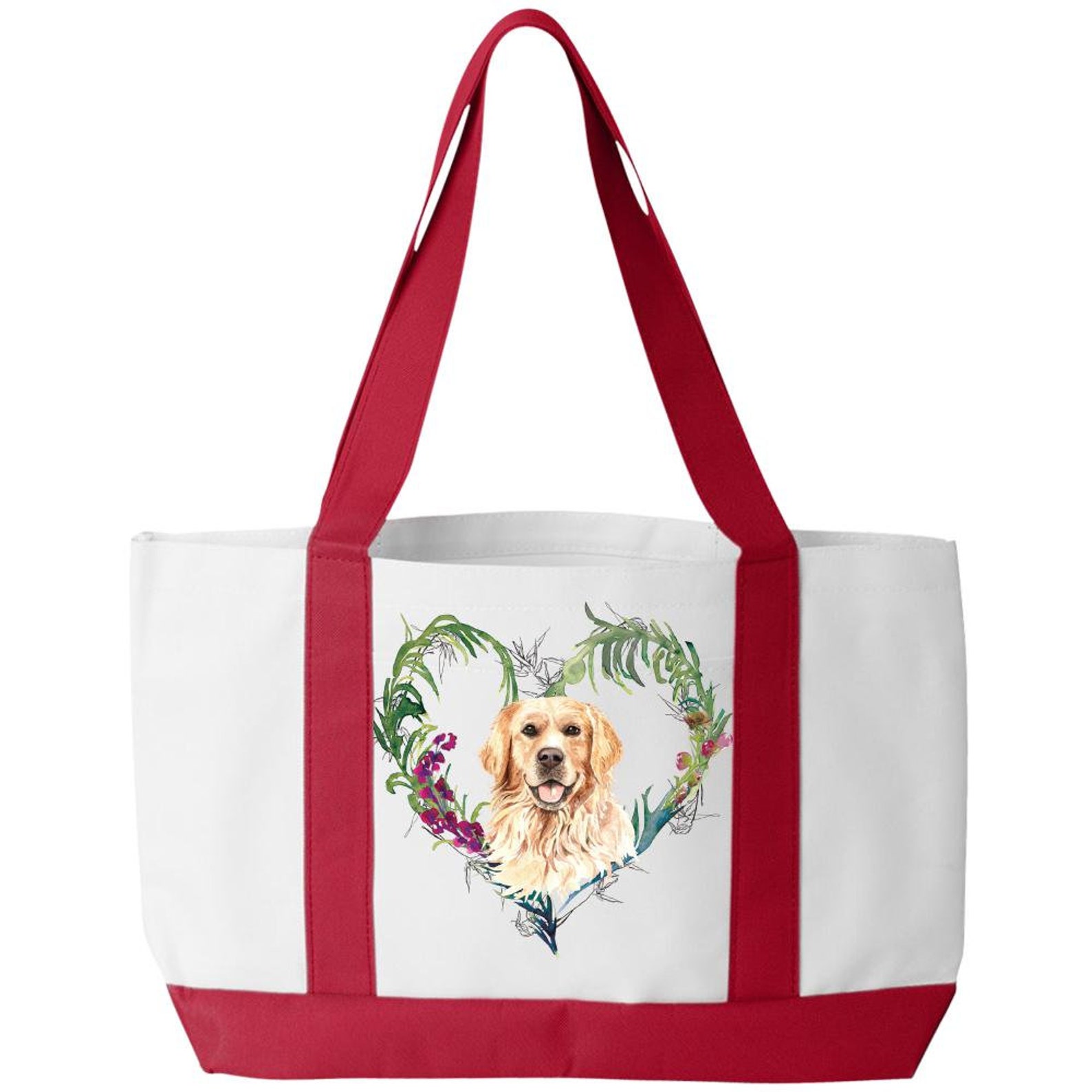 Golden Retriever Tote Bag Purse Etsy UK