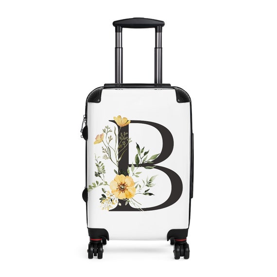 Spring Monogram Letter B Cabin Suitcase 