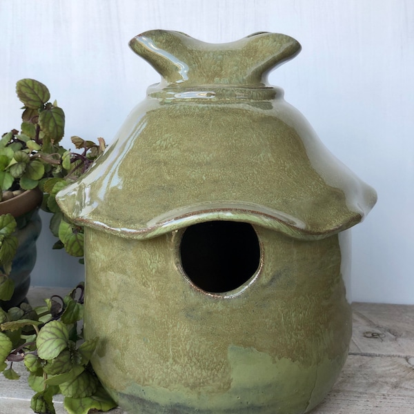 Ceramic Bird House Etsy