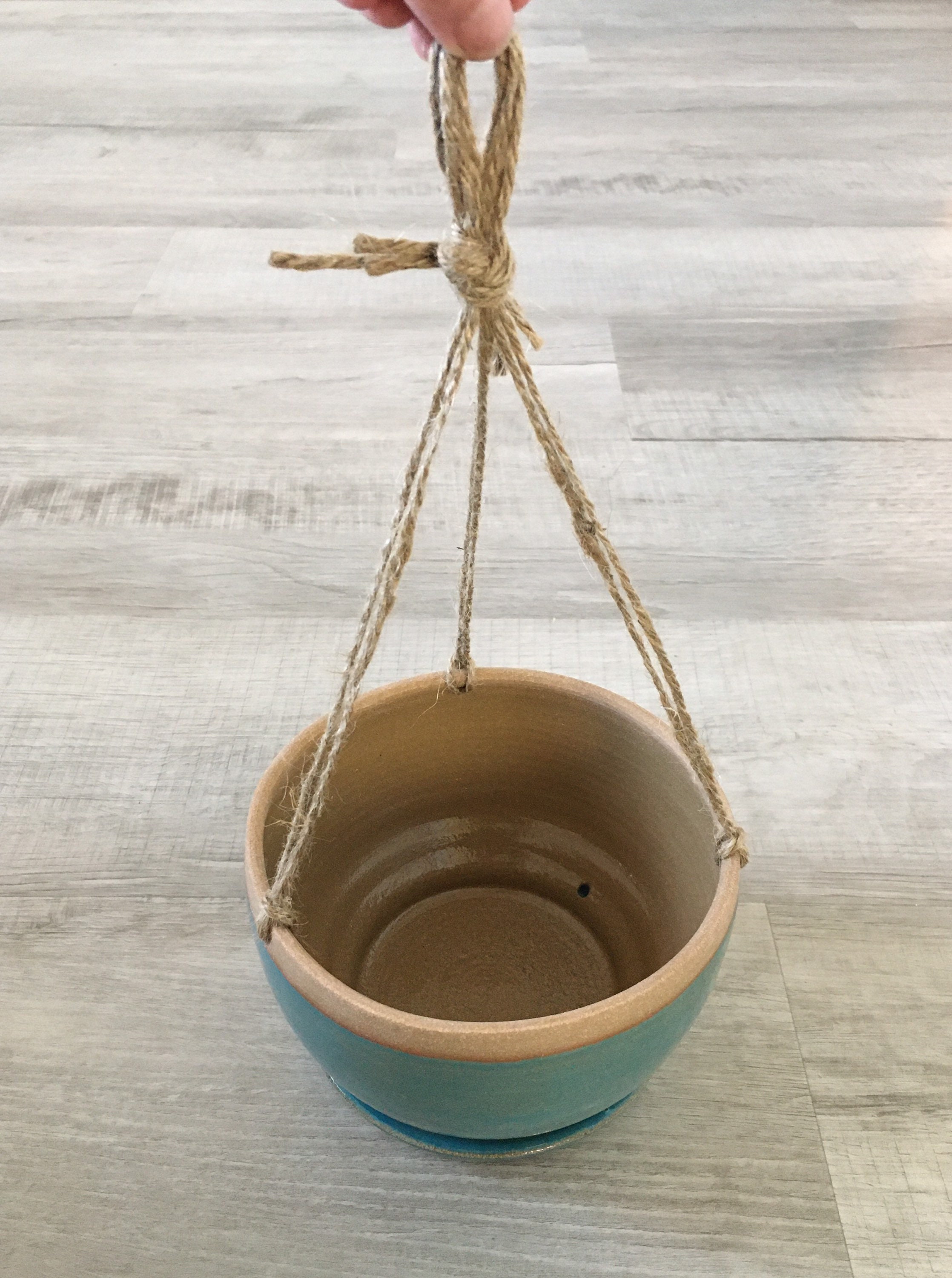 Ceramic hanging planter with drainage Etsy