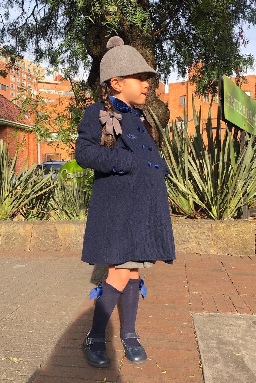 navy double breasted wool coat