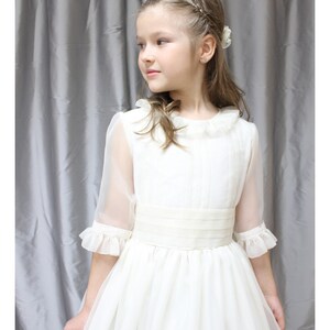 LUXURY First Communion Dress for Girl. Spanish European Style. Ivory ...