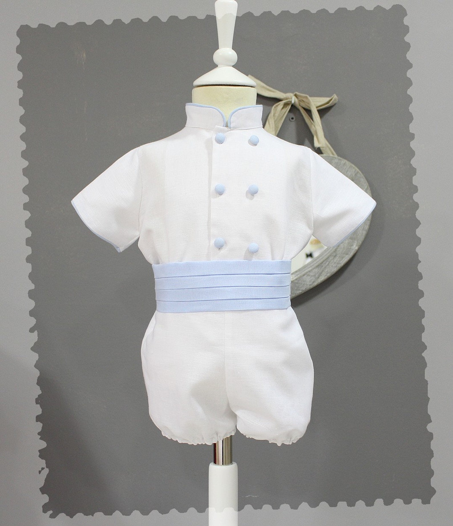 Baby Boy White Baptism Suit Wedding Birthday Special Event. Etsy
