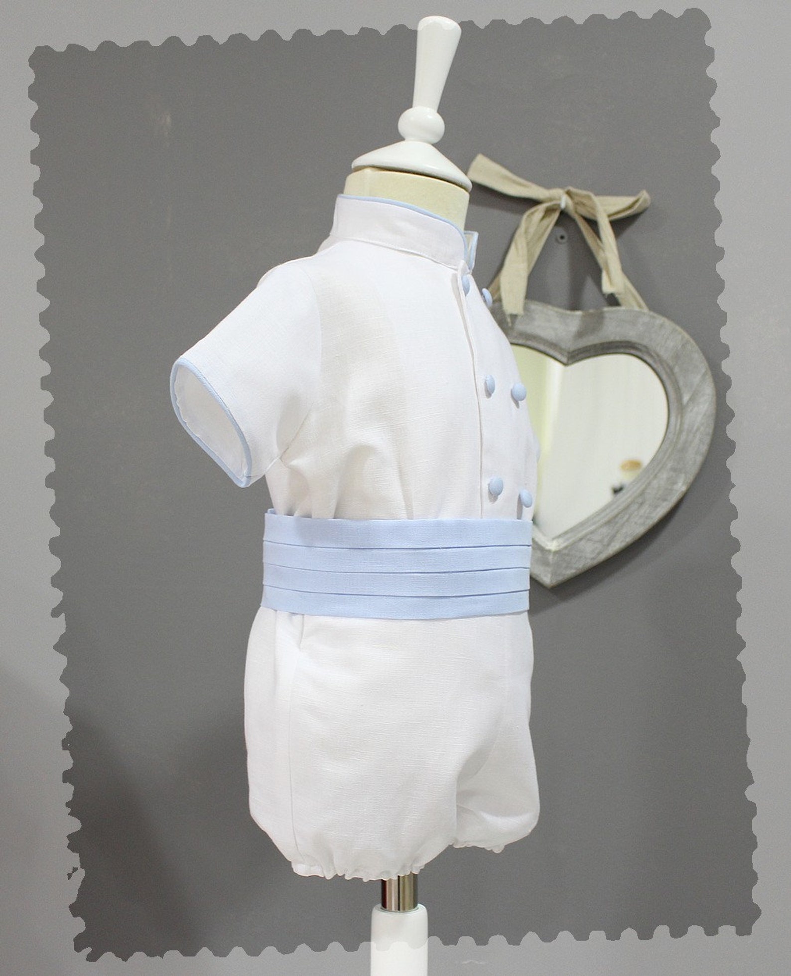 Baby Boy White Baptism Suit Wedding Birthday Special Event. Etsy