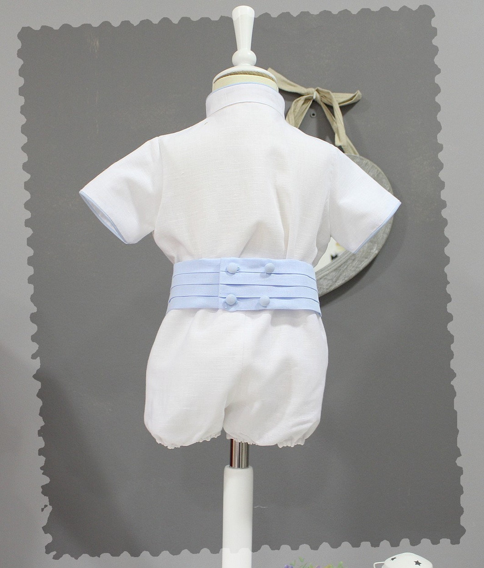Baby Boy White Baptism Suit Wedding Birthday Special Event. Etsy