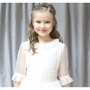 LUXURY First Communion Dress for Girl. Spanish European Style. Ivory ...