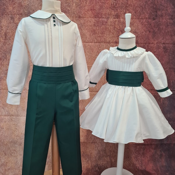 Ringbearer boy outfit. Pippas Middelton Style.  Perfect for weddings, baptism, special events. Made to order, customized. Double breasted