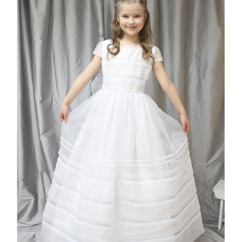 open lace back dress Amazon.com: Swea Pea & Lilli First Communion Dresses for Girls Organza  Available in Girls 7-16 and Plus Size in White (Size 6): Clothing, Shoes &  Jewelry