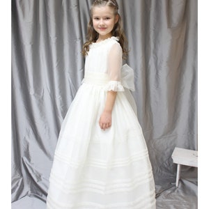 LUXURY First Communion Dress for Girl. Spanish European Style. Ivory ...