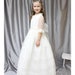 LUXURY First Communion Dress for Girl. Spanish European Style. Ivory ...