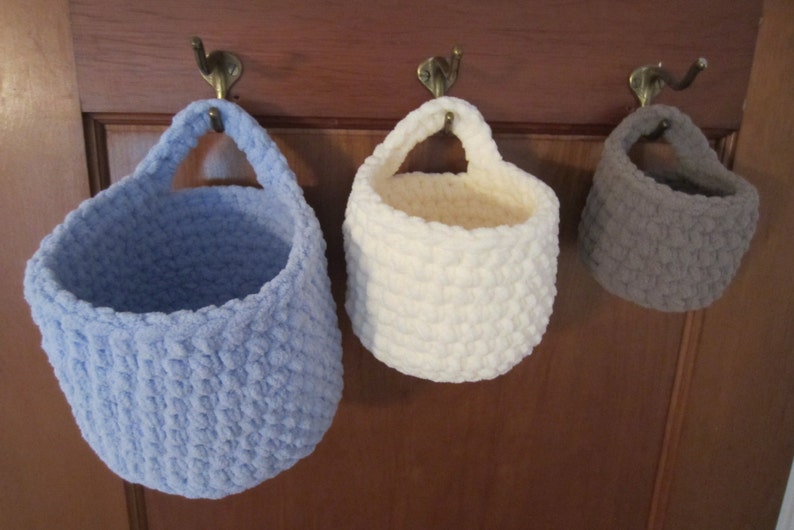 Crocheted Round Hanging Basket Pattern PDF Digital Download Etsy