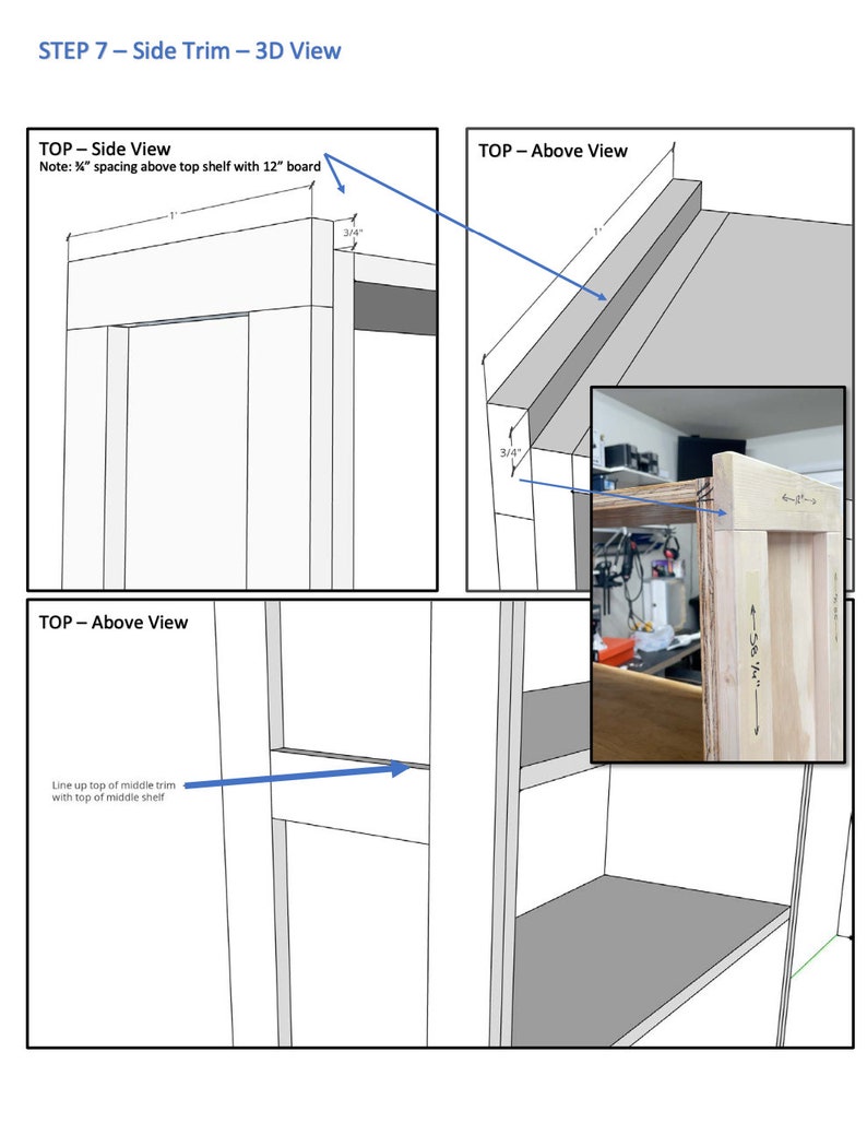Sample of plans - 3D images and detailed instructions