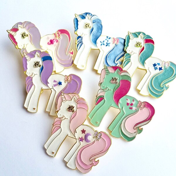 Sample! Sweetie Belle / Fizzy / Moondancer / Gusty / Majesty / Glory Spilla pin unicorno /my little pony / lapel pin mlp vintage toy