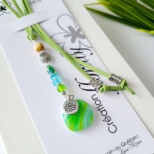 Unique bookmarks- fused glass bookmark- handmade gift in Quebec- student gift - teacher-gift woman