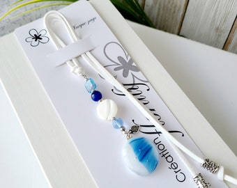 Unique bookmarks- fused glass bookmark- handmade gift in Quebec- student gift - teacher-gift woman