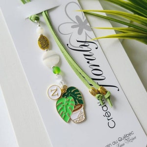 Customizable bookmark - plants-handmade gift in Quebec-books-bibliophile-teacher-student-bookmark-choice of colors