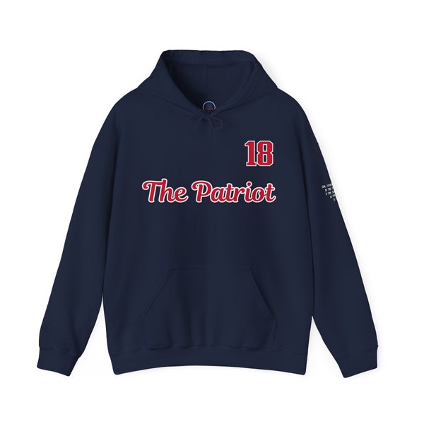 New England Patriots NFL Football Matthew Slater The Captain #18 Tribute Hoodie Unisex Hooded Sweatshirt Design
