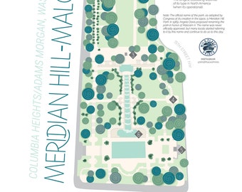 Meridian Hill Park Map Meridian Hill | Etsy