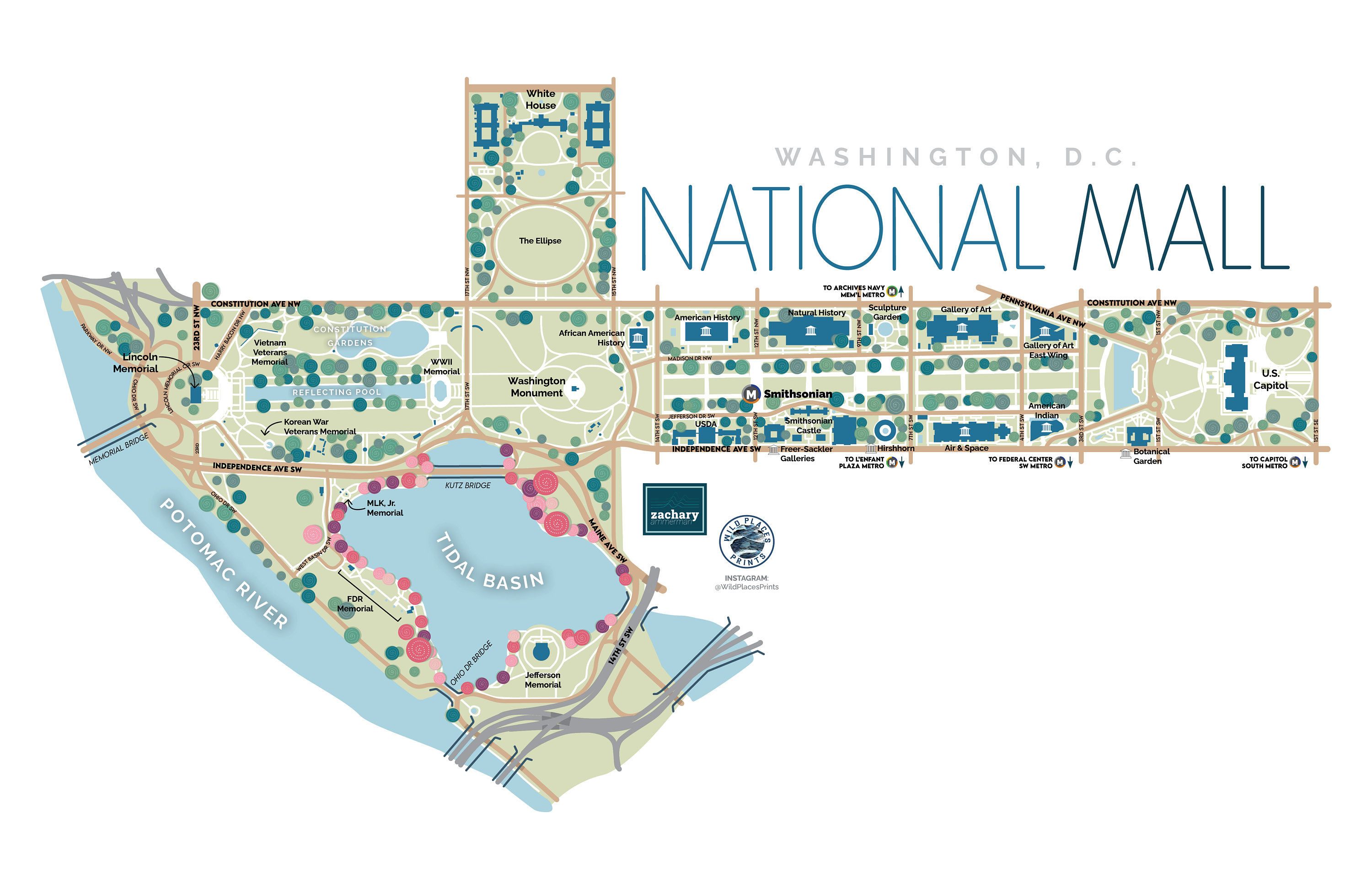 National Mall Map Printable
