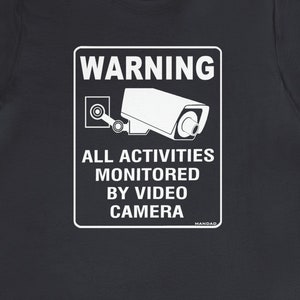 Videobewaking / -bewaking ~ Uniseks T-shirt van jersey met korte mouw