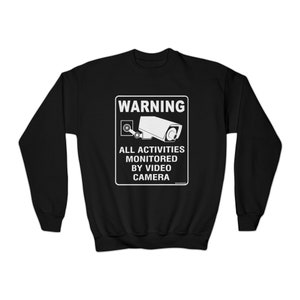 Video Surveillance / Monitoring ~ Youth Crewneck Sweatshirt