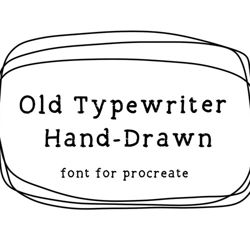 Vintage Typewriter Font Digital Download TTF File / Procreate Etsy