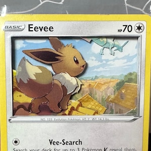 Carta Pokémon 3D Eevee