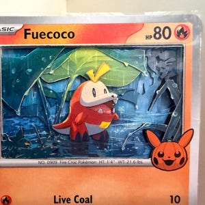 fuecoco pokemon card full art 0309/09 Special Pokemon Gem Pack 2025 ACE9 Wx2 / None / 2 Pokemon 2024 Roy Fuecoco Large