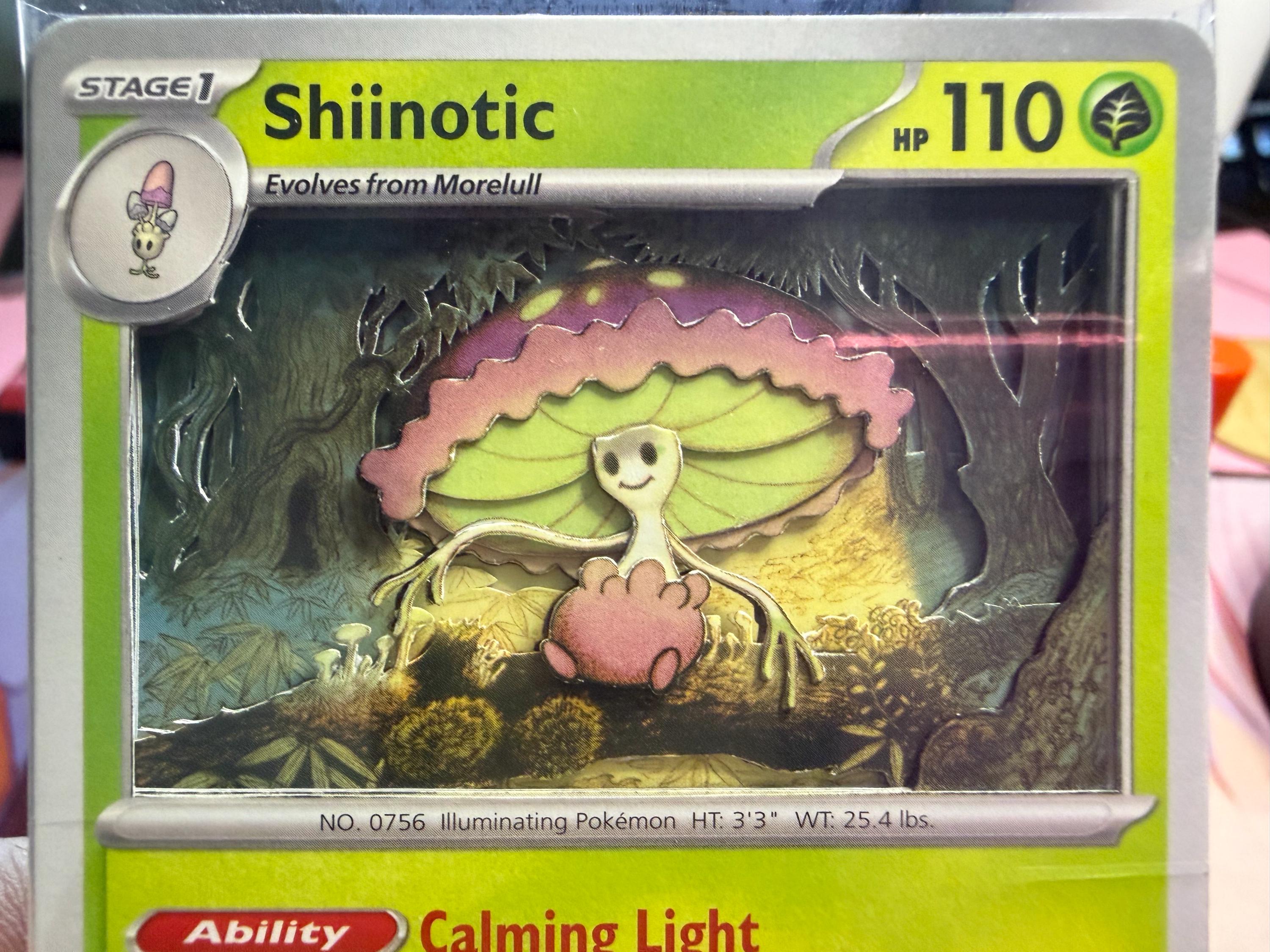 shiinotic pokemon card value Amazon.com: Pokemon - Shiinotic 194/191 - Surging Sparks main image 0