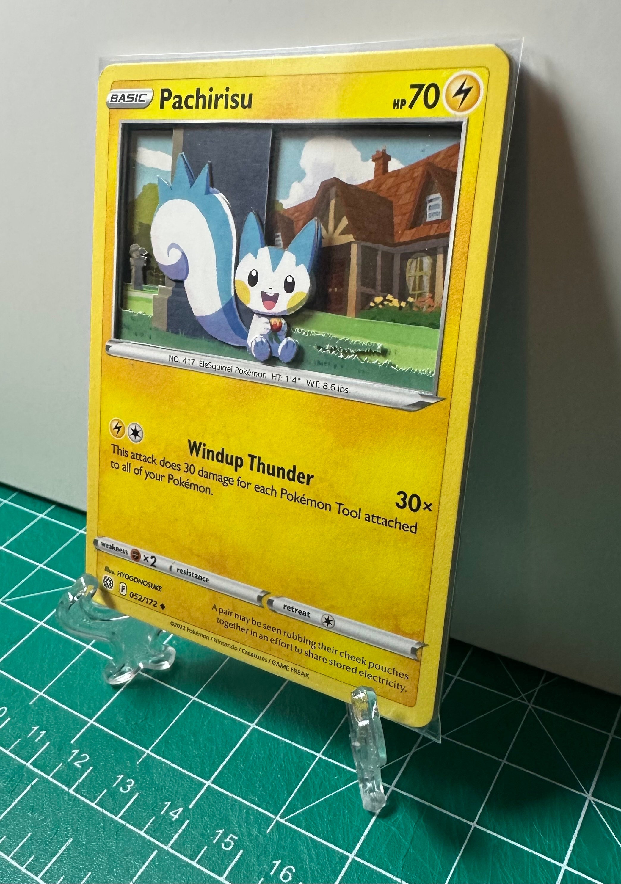 Pachirisu 3D Pokemon Card