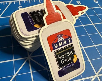 Horse Girl Glue Sticker