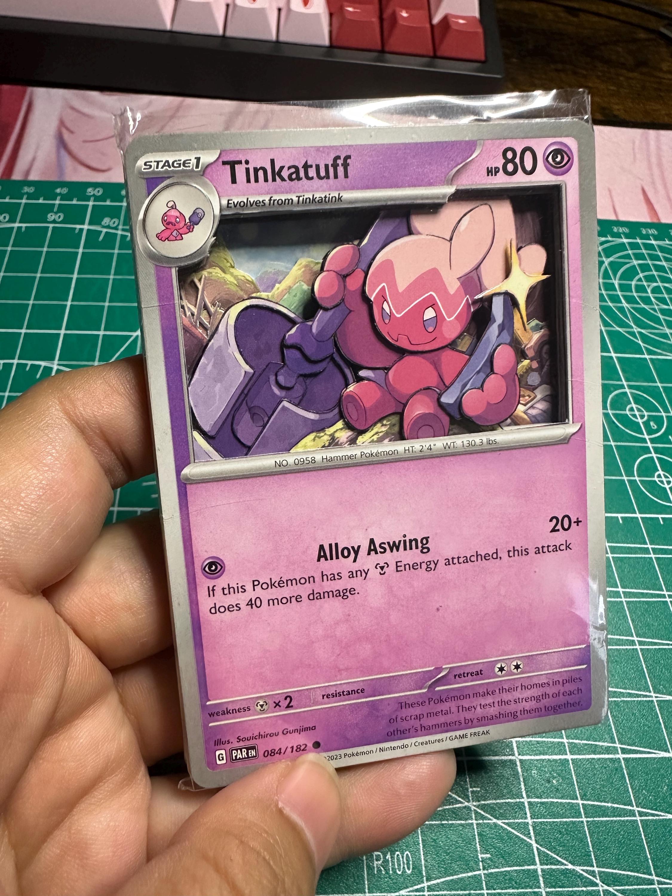 tinkatuff pokemon card - Tinkaton ex 240/193 - Paldea Evolved [P] Alloy Aswing (20+) If this Pokmon has any M Energy attached Tinkatuff Cards | Dex -