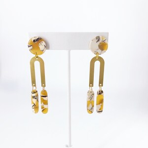 SALE** U Drops Resin Earrings, trendy earrings, acrylic earrings, statement earrings