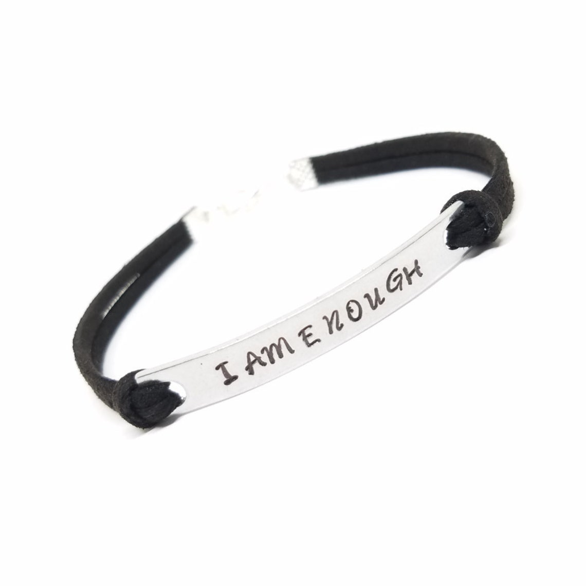 I AM ENOUGH Bracelet Positive Affirmation Bracelet Hand Etsy UK