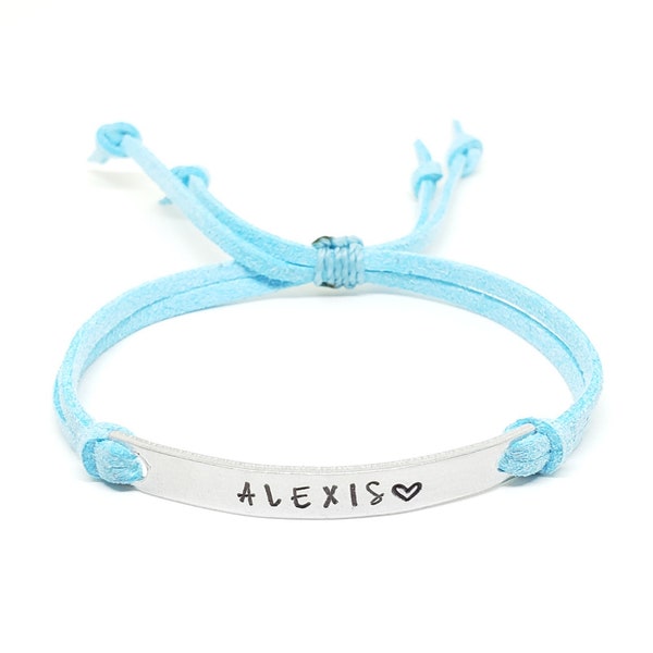 Adjustable Bracelet for Girls | Customized Name Bracelet | Personalized Jewelry | Sliding Knot Bracelet | Custom Message Bracelet for Kids