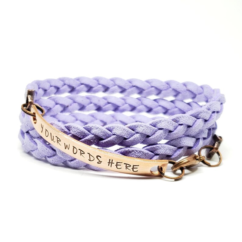 Vegan Leather Wrap Bracelet Custom Triple Wrap Bracelet Etsy