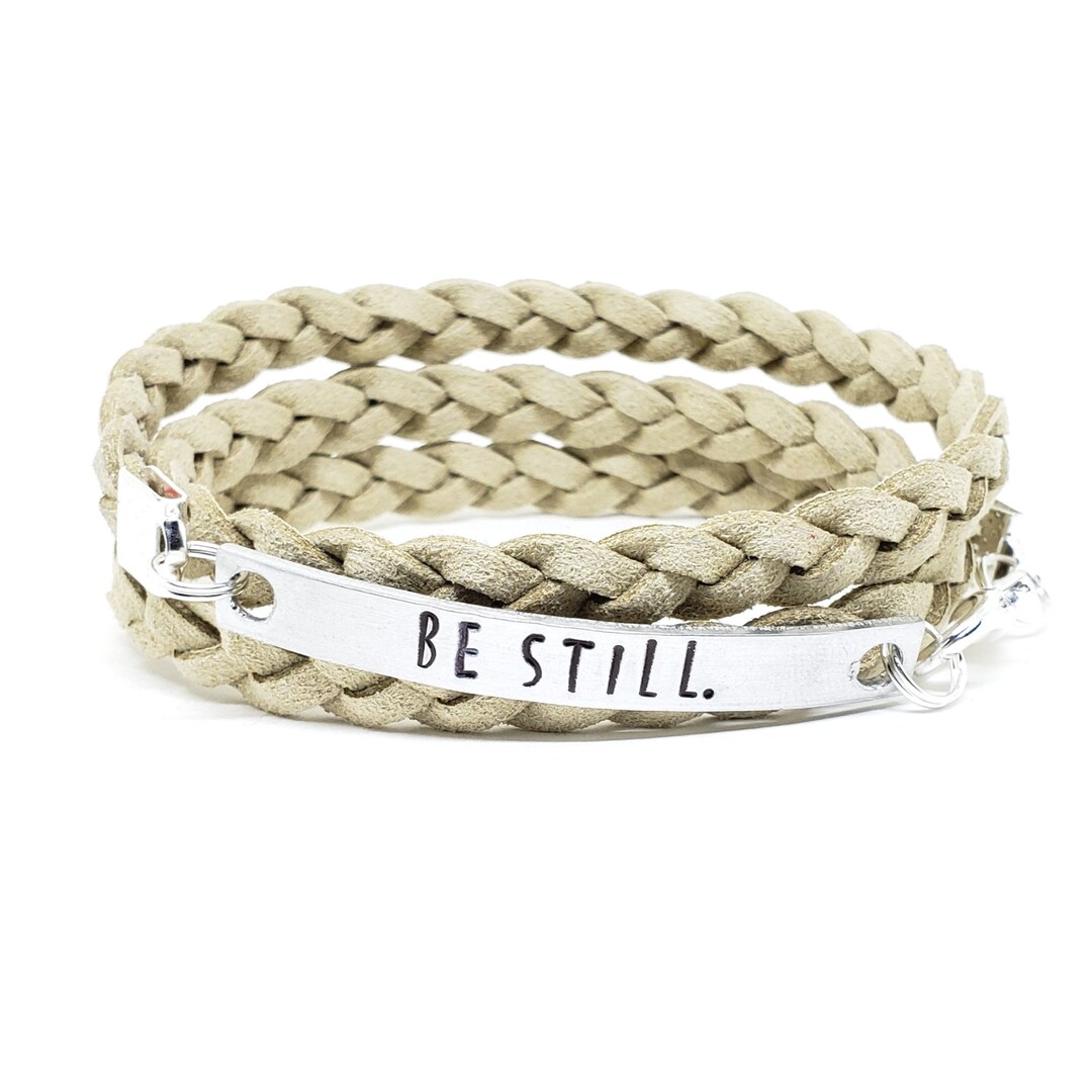 Be Still Bracelet Christian Wrap Bracelet for Women Psalm 4610 Jewelry