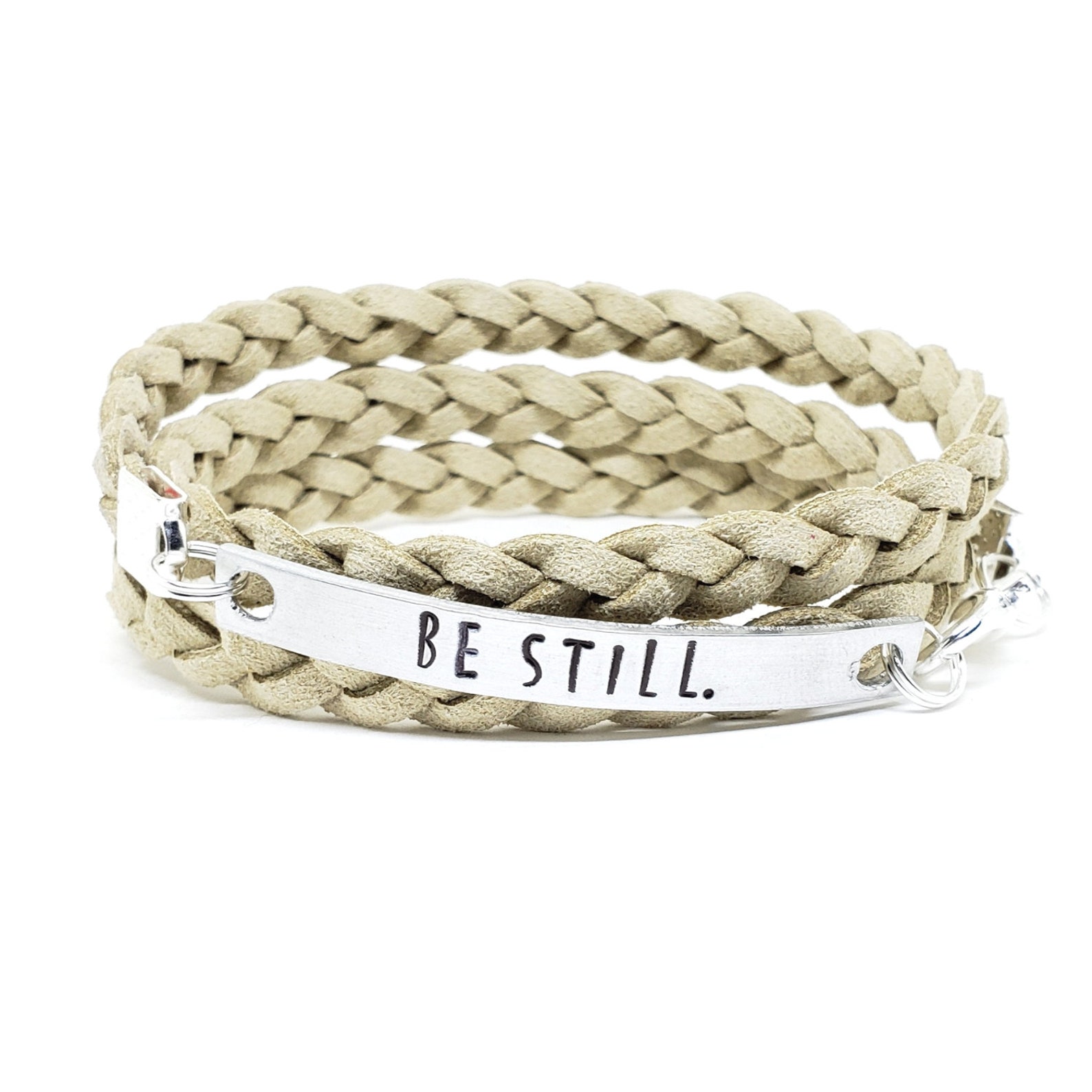 Be Still Bracelet Christian Wrap Bracelet for Women Psalm Etsy