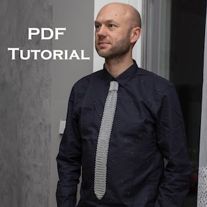 Chainmaille Tutorial PDF - Necktie Tutorial - Chainmaile Tie - Chainmaille Tie - Diy Tutorial -Chainmaille Tutorial Accessories for Man