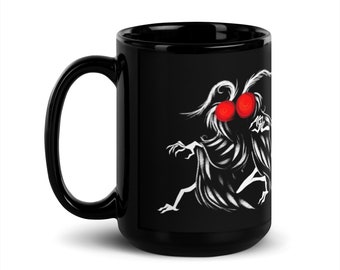 The Godhead | Mothman | Black Glossy Mug