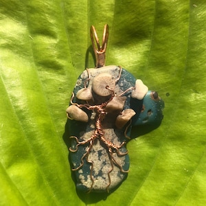 Leland Blue / Petoskey Stone Pendant