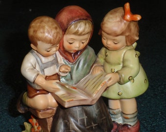 The "Storybook Time" Goebel Hummel Figurine #458 - Mother Reading A Book To Her Children - Cute Christmas Gift!