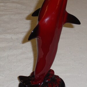 ULTRA RARE Royal Doulton Flambe Dolphin Collectible Figurine The Leap GIFT Nice Collectible Mother's Day Or Birthday Gift image 6