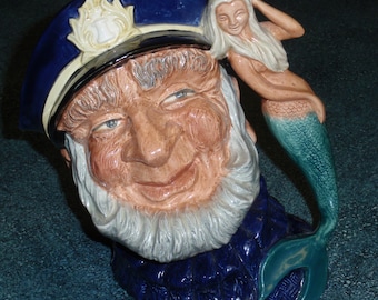 Large "Old Salt" Royal Doulton Character Toby Jug D6548 NAUTICAL COLLECTIBLE Gift RARE Collectible Christmas Or Birthday Gift!