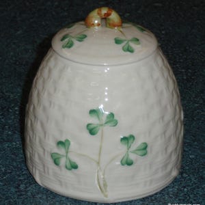Belleek Honey Pot - Etsy
