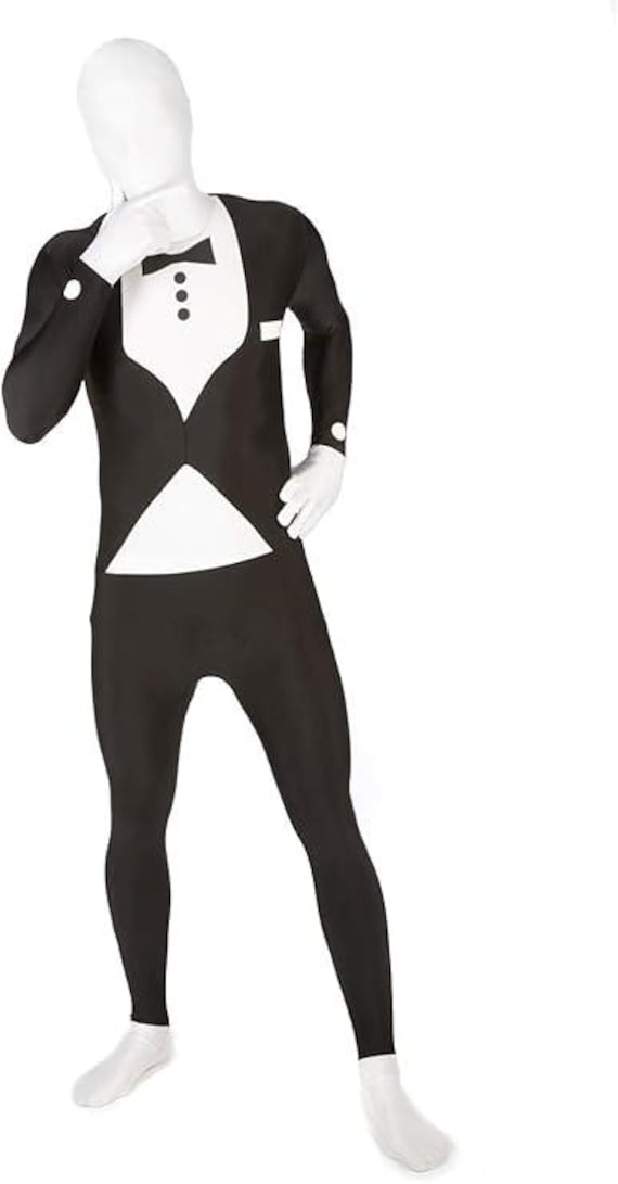 Tuxedo Unitard 2nd Skin Halloween Costume Sexy Bodysuit Zentai Altskin  Morphsuit Gimp Halloween Prop Decoration Bachelor Party - BRAND NEW!