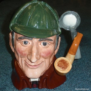 Royal Doulton &quot;The Sleuth&quot; Character Toby Jug D6631 Collectible Detective Gift!